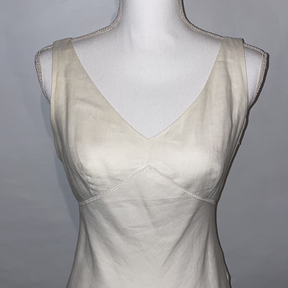 Ann Taylor Linen Sleeveless Summer Dress - Picture 2 of 6